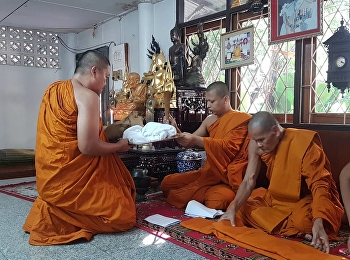 The Newly Ordained Monks Pays Respect to
the Provost before Leaving the Monastery